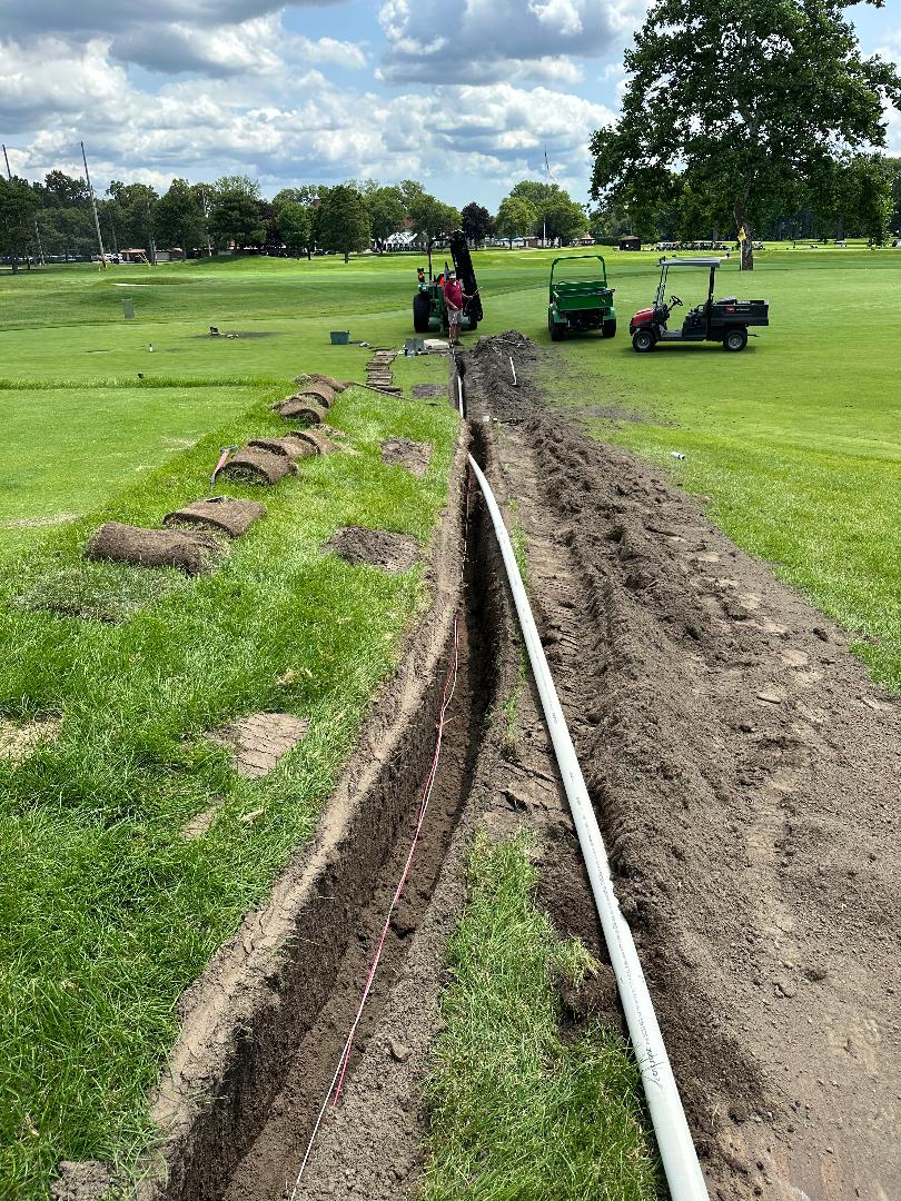 Practice area before repair